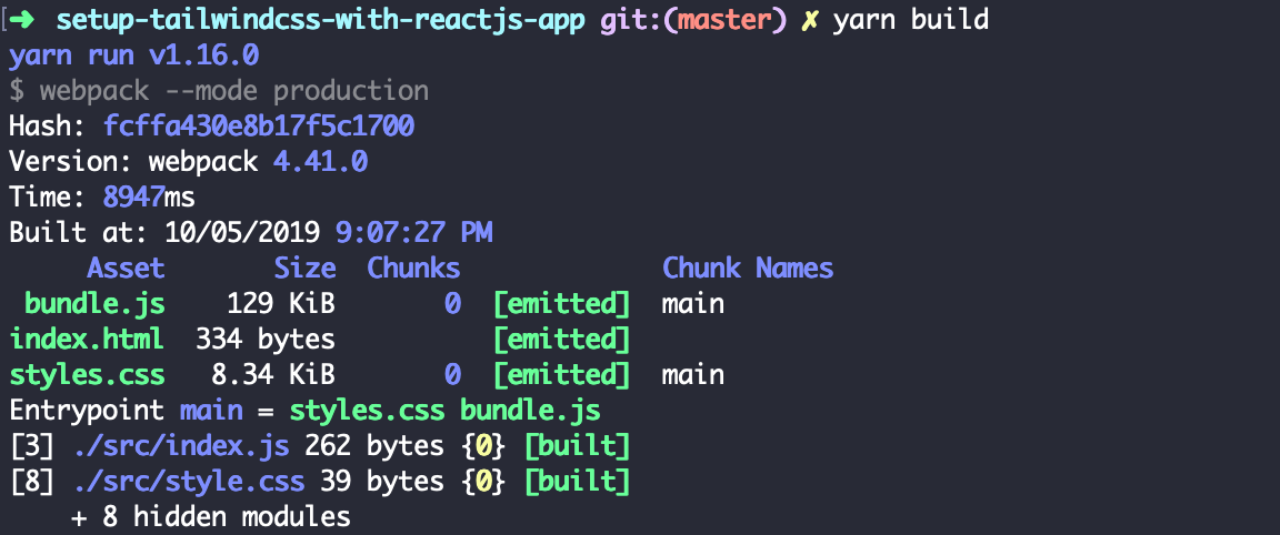 Bundle Size After Adding PurgeCSS