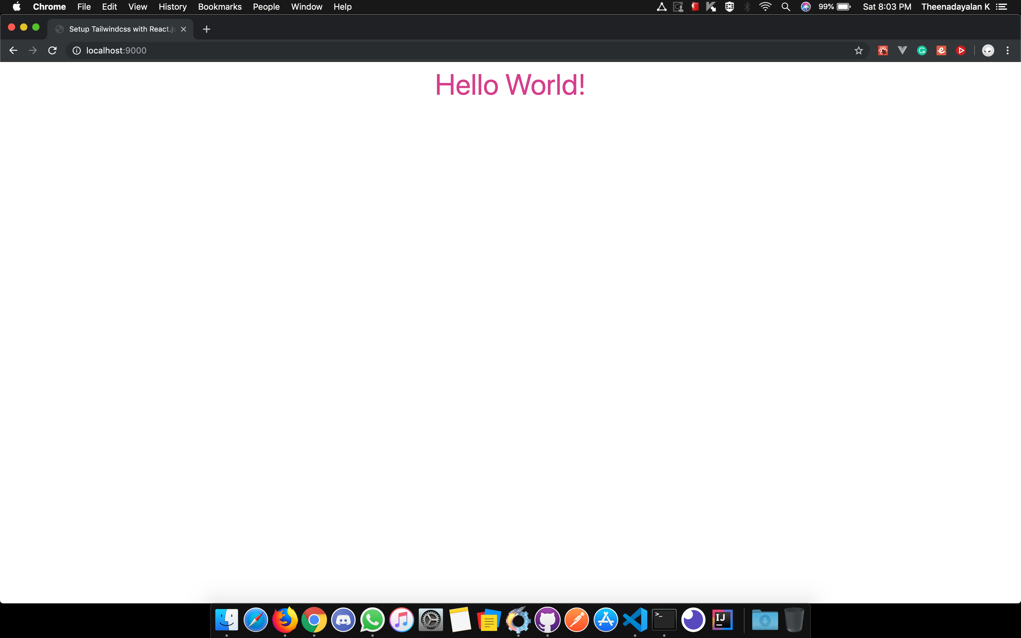 Output Before Adding PurgeCSS